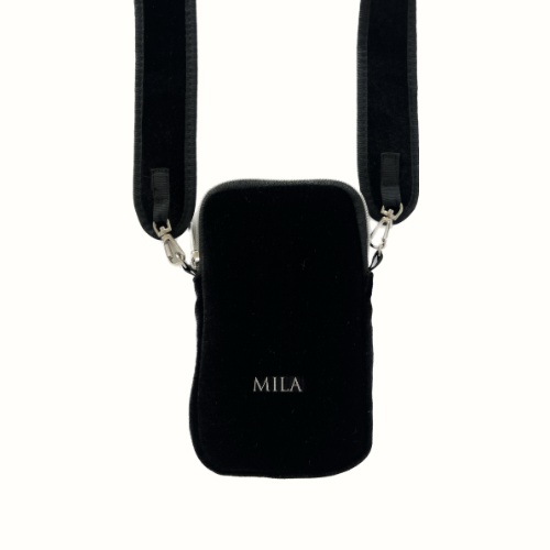 PORTACELULAR VELVET NEGRO