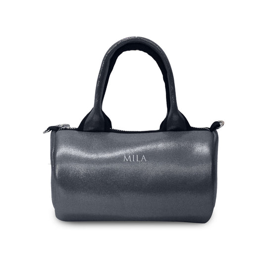 SWEET MILA PLOMO "TIPO CUERO"