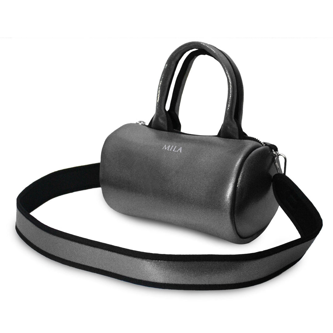 SWEET MILA PLOMO "TIPO CUERO"